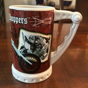 ORANGE COUNTY CHOPPERS Harley Motorcycle Large Beer Stein Cup Mug